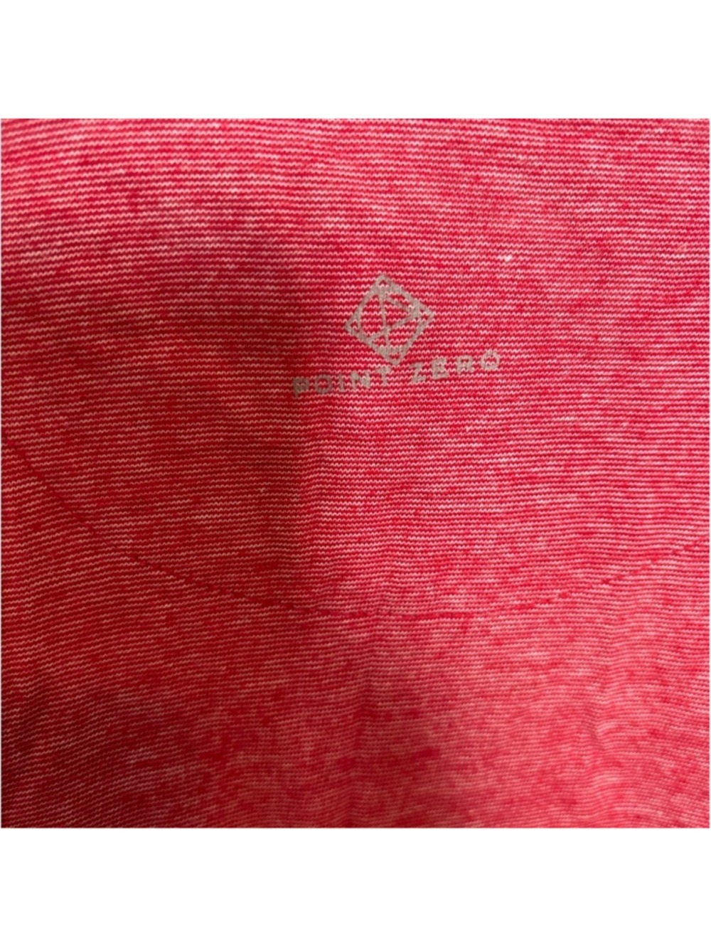 Point Zero Cotton Red Black Tee - Picture 3 of 4